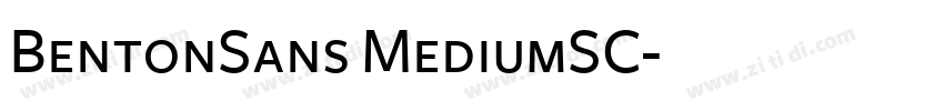 BentonSans MediumSC字体转换